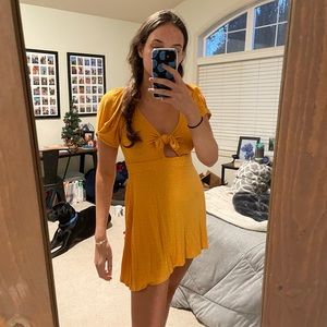 Love, Fire Orange mini dress
